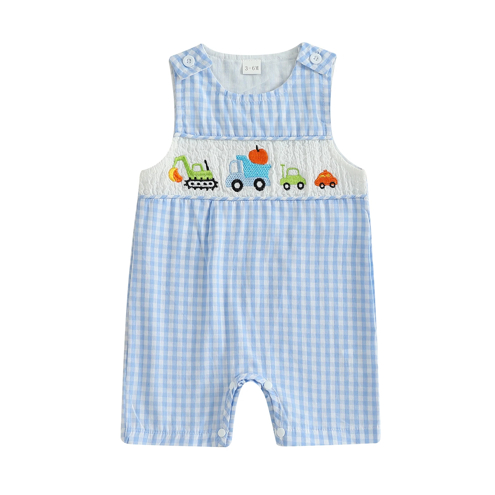 Baby Boys Jumpsuit Sleeveless Crew Neck Plaid Embroidery Summer Romper Halloween Clothes
Baby Boys Jumpsuit Sleeveless Crew Neck Plaid Embroidery Summer Romper Halloween Clothes