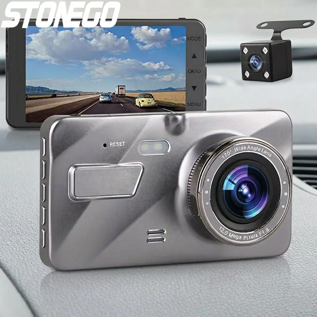 1080P Dual Dash Cam Front and Rear 4 Inch LCD Night Vision 170 Degree Wide Angle G Sensor Loop Recording Parking Monitor Car DVR
1080P Dual Dash Cam Front and Rear 4 Inch LCD Night Vision 170 Degree Wide Angle G Sensor Loop Recording Parking Monitor Car DVR