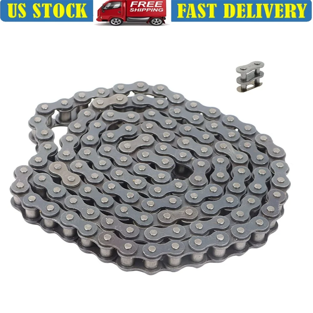 80 Roller Chain 10ft Carbon Steel 120 Links ANSI No 80 Connecting Links Heat Treated Durable Wear Resistant Single Strand 15600
80 Roller Chain 10ft Carbon Steel 120 Links ANSI No 80 Connecting Links Heat Treated Durable Wear Resistant Single Strand 15600