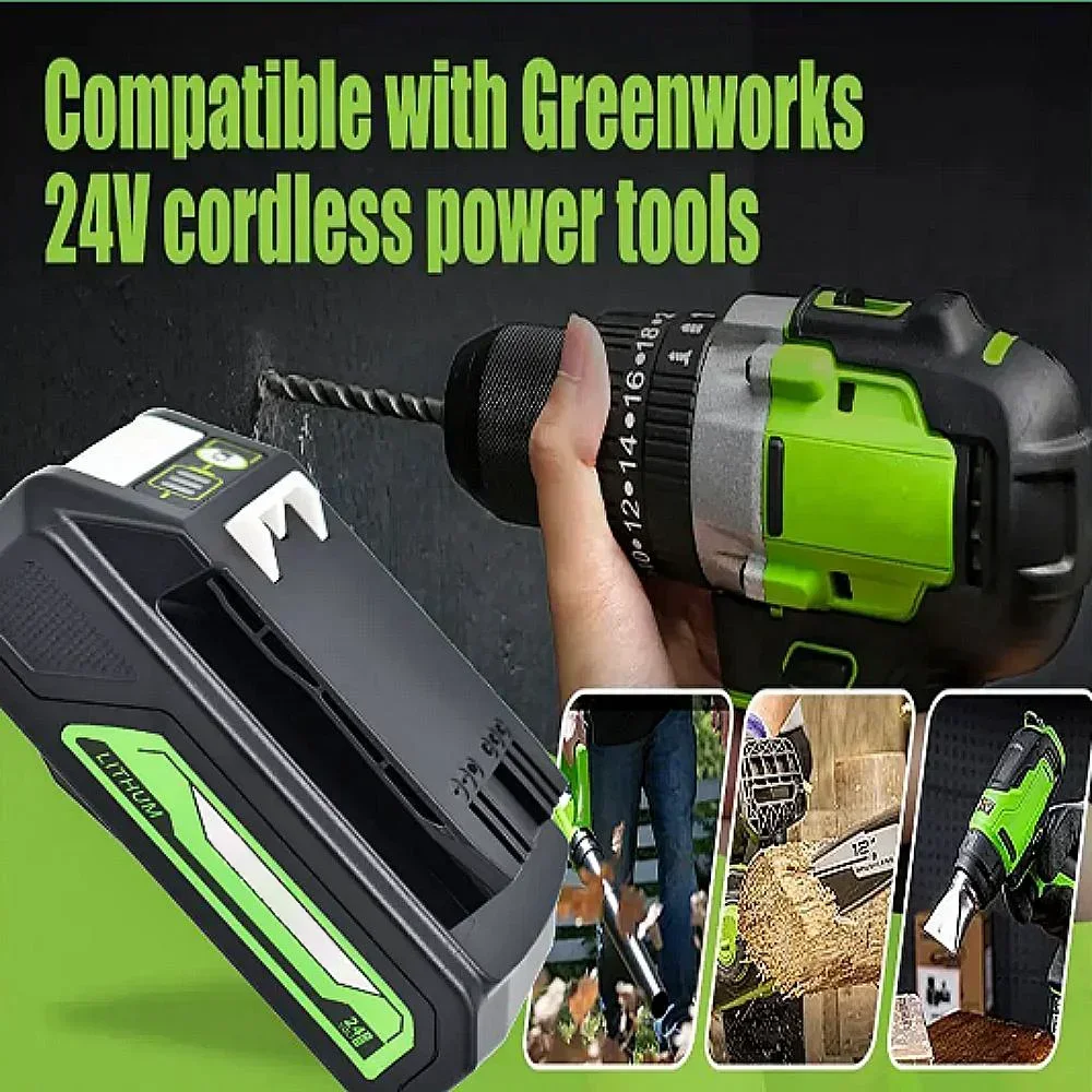 For Greenworks 24V 48V Power Tools 29842 29852 29322 20362 MO24B410 MO48L4211 24V 3000mah Li-ion Rechargeable Battery
For Greenworks 24V 48V Power Tools 29842 29852 29322 20362 MO24B410 MO48L4211 24V 3000mah Li-ion Rechargeable Battery