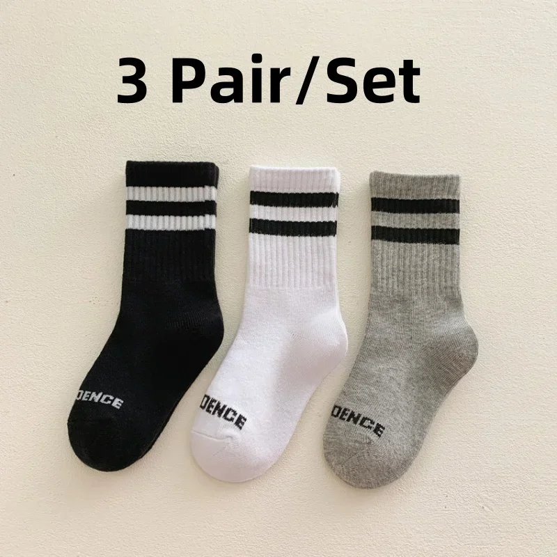 3 Pair Sport Kids Boy Girl Calf Sock Simplicity Striped Solid Color School Children Sock Four Season Soft Cotton Fashion Sock
3 Pair Sport Kids Boy Girl Calf Sock Simplicity Striped Solid Color School Children Sock Four Season Soft Cotton Fashion Sock