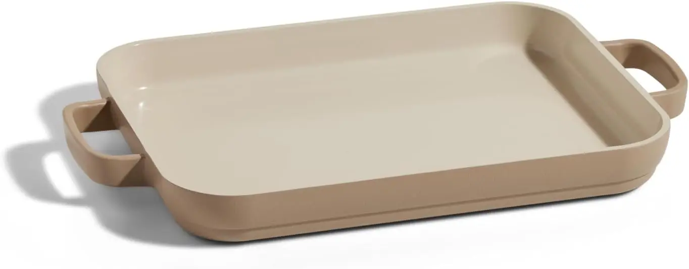 Nonstick Ceramic Griddle Pan 9" for Stovetop & Oven, PFAS-Free, Easy-Grip Handles
Nonstick Ceramic Griddle Pan 9" for Stovetop & Oven, PFAS-Free, Easy-Grip Handles
