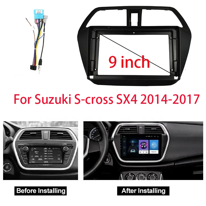 9-дюймовый автомобильный адаптер для передней панели для Suzuki S-cross SX4 2014-2017, комплект панели приборной панели Android
9-дюймовый автомобильный адаптер для передней панели для Suzuki S-cross SX4 2014-2017, комплект панели приборной панели Android