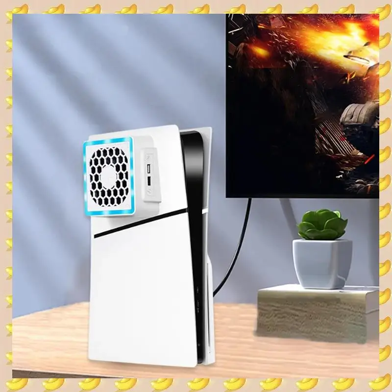 1 Piece Suitable For PS5 Slim Game Console Host Fan Radiator Cooling Fan Host Side Fan With LED Light ABS
1 Piece Suitable For PS5 Slim Game Console Host Fan Radiator Cooling Fan Host Side Fan With LED Light ABS
