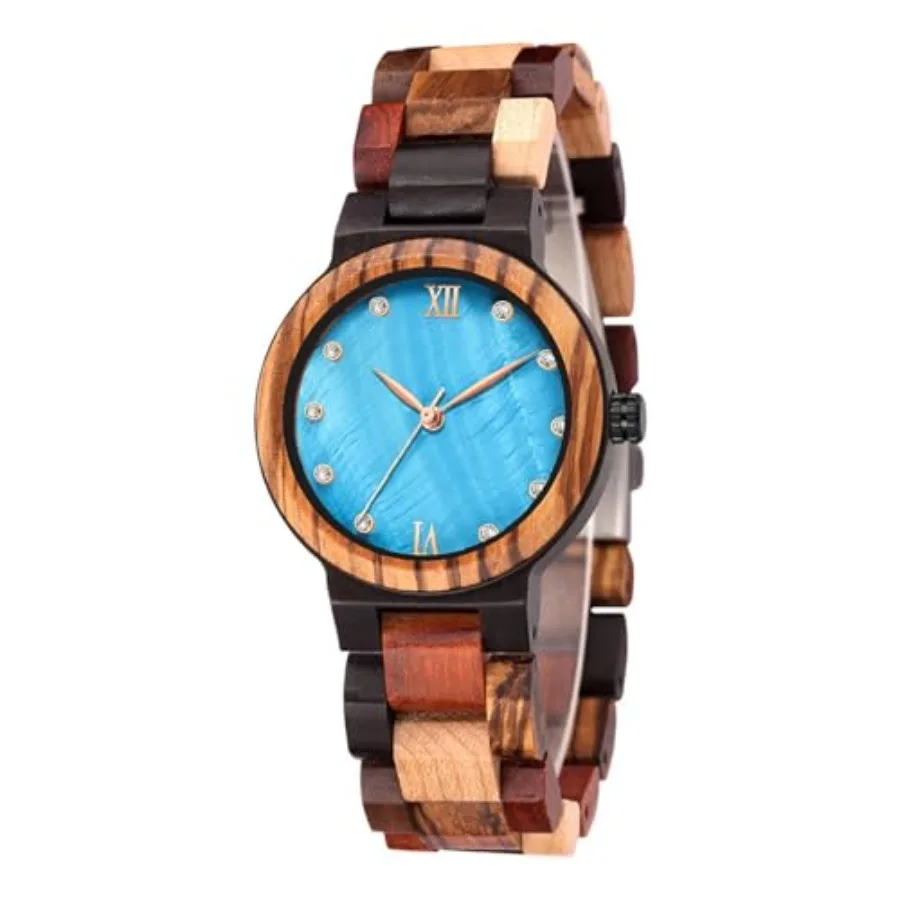 Tiong Womens Wooden Watch with All Wood Strap Analog Classic Design Colorful Bamboo Ladies Watches for Women, Couples
Tiong Womens Wooden Watch with All Wood Strap Analog Classic Design Colorful Bamboo Ladies Watches for Women, Couples