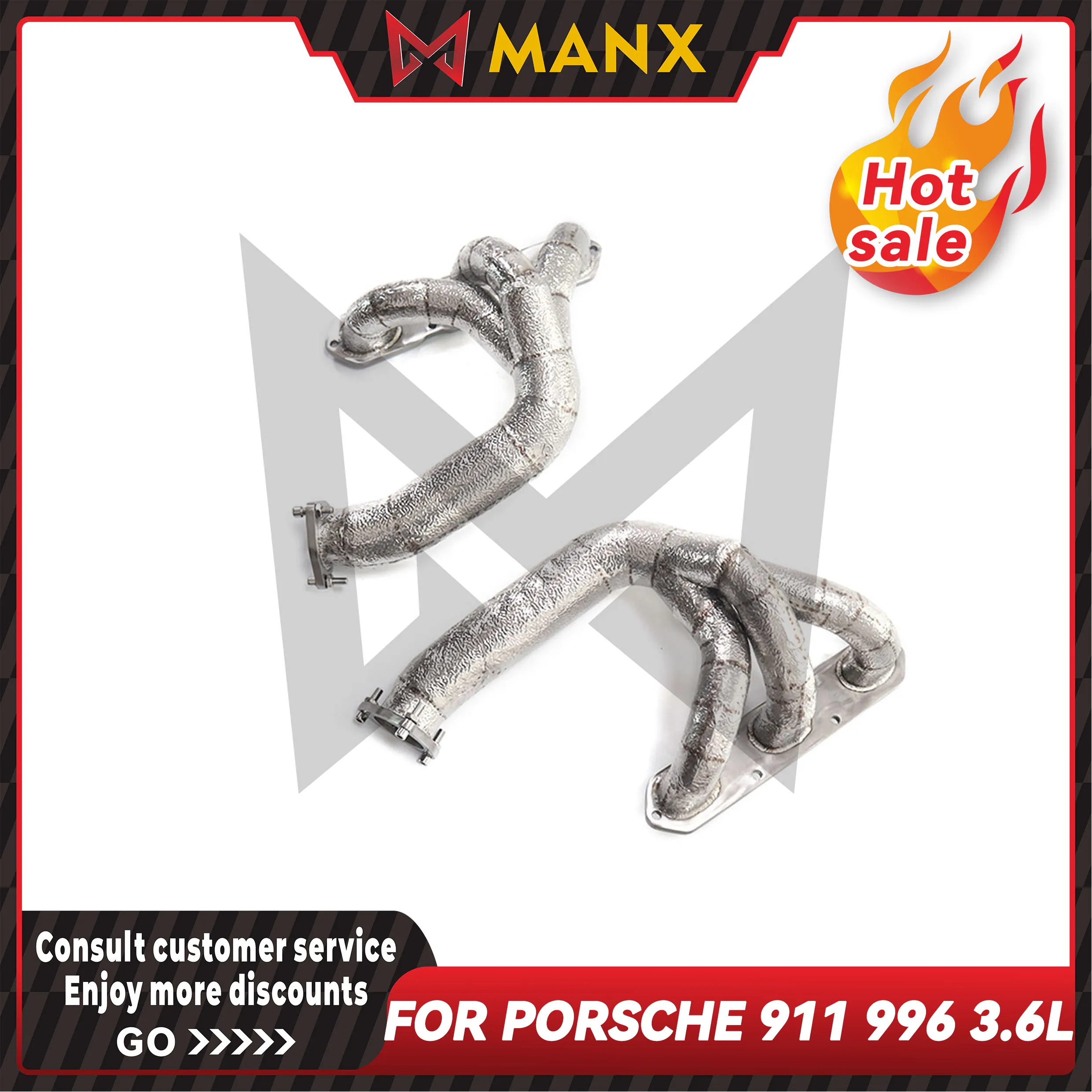MANX Car Exhaust System Manifold For Porsche 911 996 3.6L Header Stainless Steels Performance Exhaust Pipe
MANX Car Exhaust System Manifold For Porsche 911 996 3.6L Header Stainless Steels Performance Exhaust Pipe