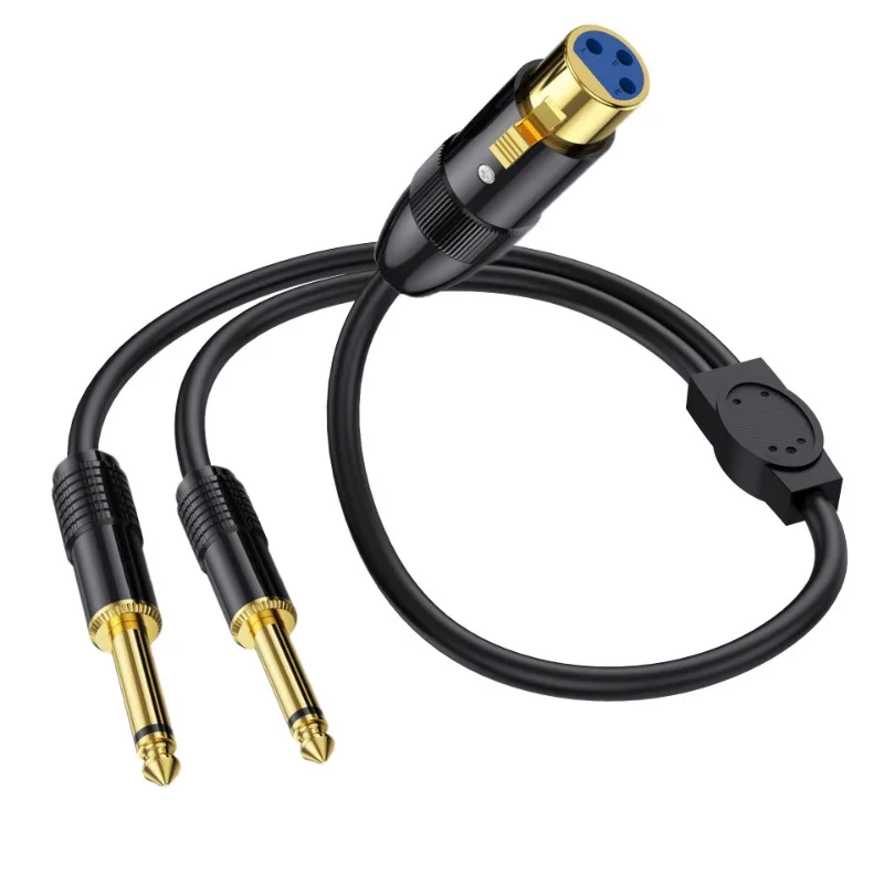 XLR Female To Dual 1/4 Inch Y Splitter Cable,Female XLR To Double 6.35mm Mono TS Plug Mic Audio Converter Adapter Cord
XLR Female To Dual 1/4 Inch Y Splitter Cable,Female XLR To Double 6.35mm Mono TS Plug Mic Audio Converter Adapter Cord