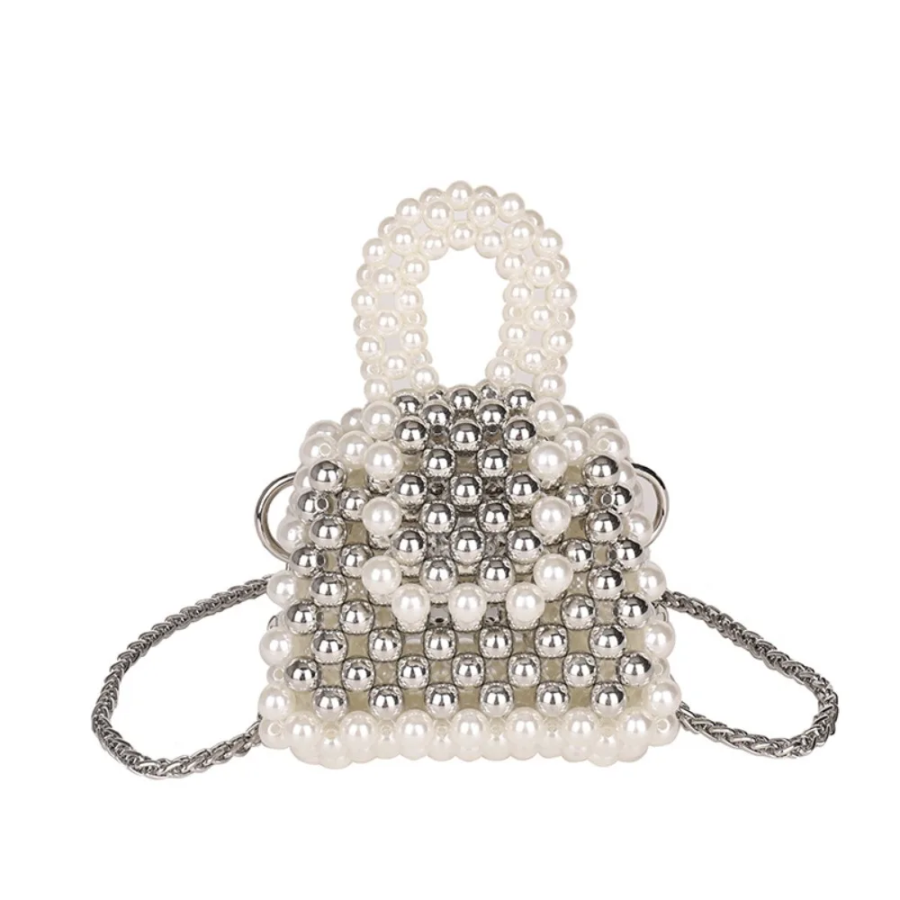 Exquisite Compact Beaded Crossbody Bag Pearl Design Chain Shoulder Strap Stylish Shoulder Bag Buckle Versatile Handbag
Exquisite Compact Beaded Crossbody Bag Pearl Design Chain Shoulder Strap Stylish Shoulder Bag Buckle Versatile Handbag