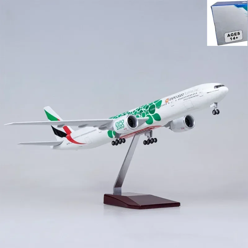 47 см масштаб 1:157, литая под давлением модель из смолы Emirates Expo 2020 DUBAIAUE Airlines Boeing 777, самолет, коллекция Airbus, дисплей, игрушки, вентилятор
47 см масштаб 1:157, литая под давлением модель из смолы Emirates Expo 2020 DUBAIAUE Airlines Boeing 777, самолет, коллекция Airbus, дисплей, игрушки, вентилятор