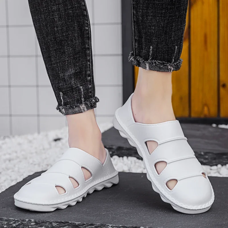 Oversize Men's Sandals Hollow Out Beach Shoes Trendy Fashionable Non Slip Lightweight Casual Sandals Summer Outdoor Work Shoes
Oversize Men's Sandals Hollow Out Beach Shoes Trendy Fashionable Non Slip Lightweight Casual Sandals Summer Outdoor Work Shoes