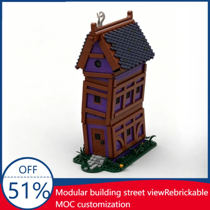 NEW 1609PCS The Alchemist's Workshop Medieval House Street View MOC Model Building Blocks DIY Assembly Educational Birthday Gift
NEW 1609PCS The Alchemist's Workshop Medieval House Street View MOC Model Building Blocks DIY Assembly Educational Birthday Gift