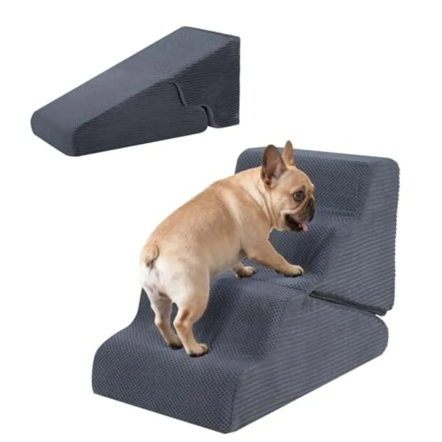 Dog Ramp for Bed 20" H Dog Stairs for High Bed 2 in 1 Pet Steps for Small Dogs 4-Step Foldable Transformable Large Cats Ramp to
Dog Ramp for Bed 20" H Dog Stairs for High Bed 2 in 1 Pet Steps for Small Dogs 4-Step Foldable Transformable Large Cats Ramp to