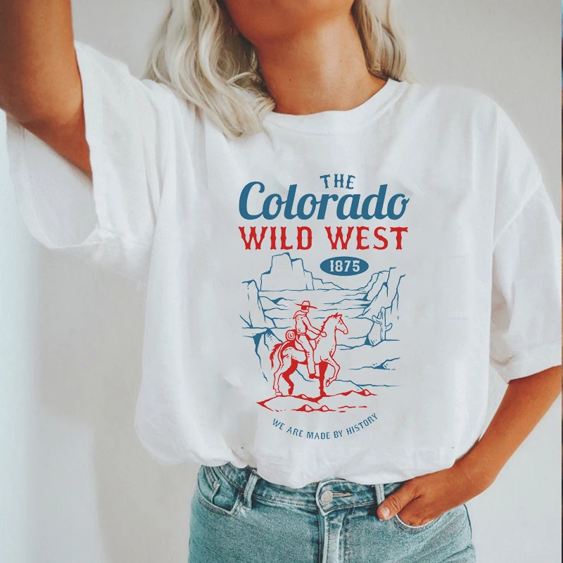 kuakuayu HJN Colorado Wild West Cow Boy Graphic Tee Summer Fashion Unisex Women T-Shirt Casual Funny Tops 70s Vintage Grunge
kuakuayu HJN Colorado Wild West Cow Boy Graphic Tee Summer Fashion Unisex Women T-Shirt Casual Funny Tops 70s Vintage Grunge