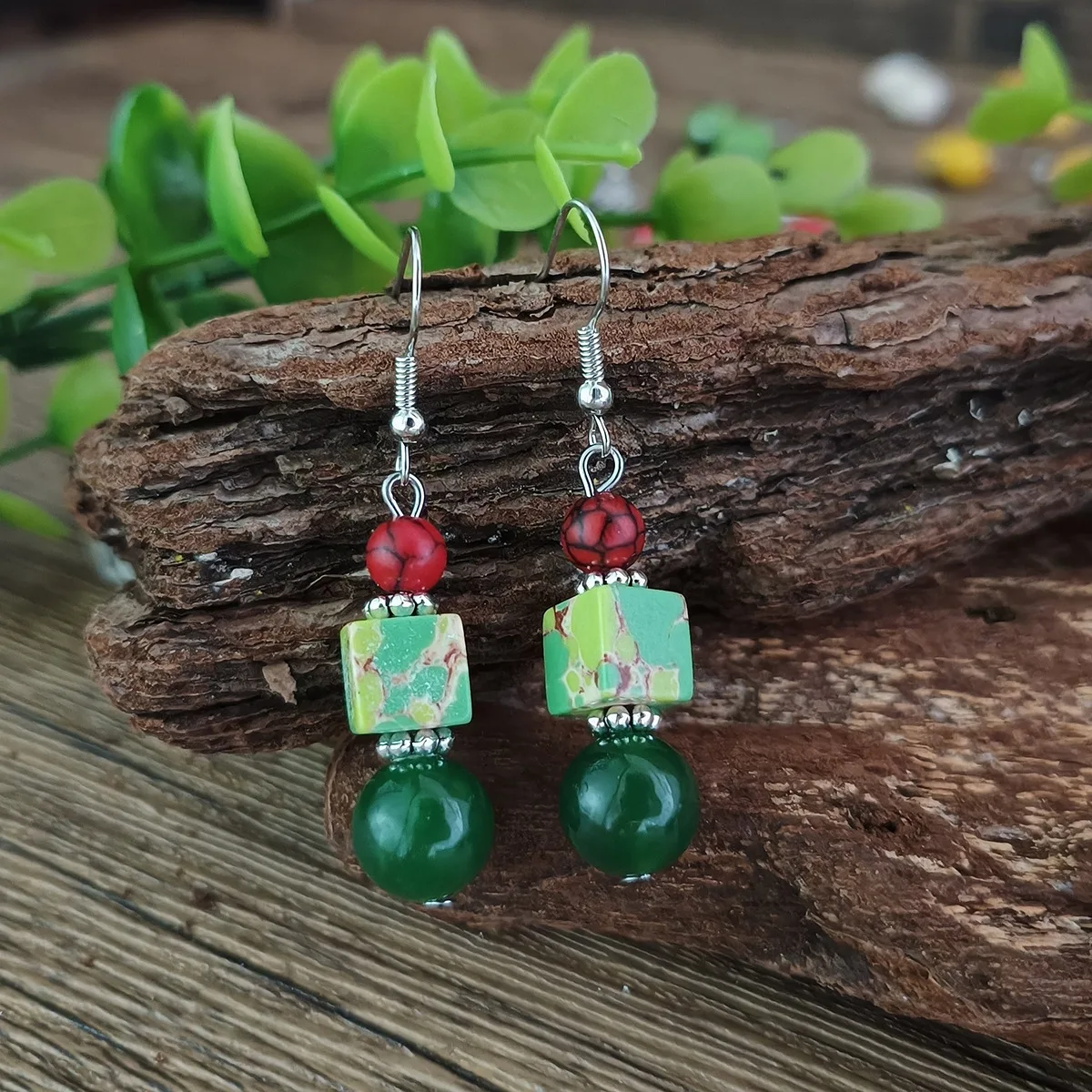 SHXIS925 Silver Hypoallergenic Earrings, Natural Turquoise Geometric Pendant, Ethnic Retro Style
SHXIS925 Silver Hypoallergenic Earrings, Natural Turquoise Geometric Pendant, Ethnic Retro Style