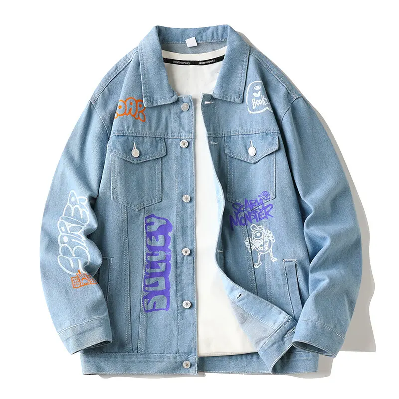 Spring Autumn Men's Denim Jacket Fashion Punk Wear Korean Trend Slim Top Unisex Handsome Casual Cowboy Coat
Spring Autumn Men's Denim Jacket Fashion Punk Wear Korean Trend Slim Top Unisex Handsome Casual Cowboy Coat