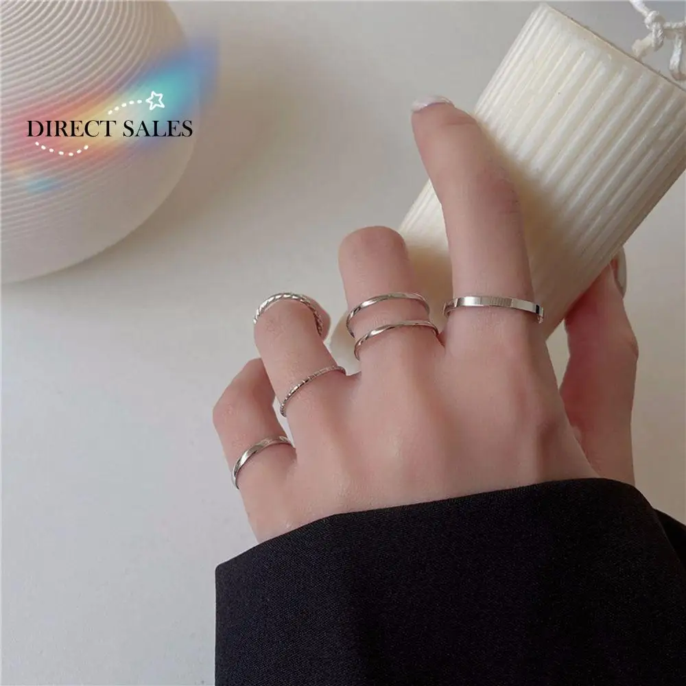 Personality Adjustable Alloy Metallic Korean Fashion Jewelry Female Twist Ring Set Knuckle Finger Rings Round Tail ring
Personality Adjustable Alloy Metallic Korean Fashion Jewelry Female Twist Ring Set Knuckle Finger Rings Round Tail ring