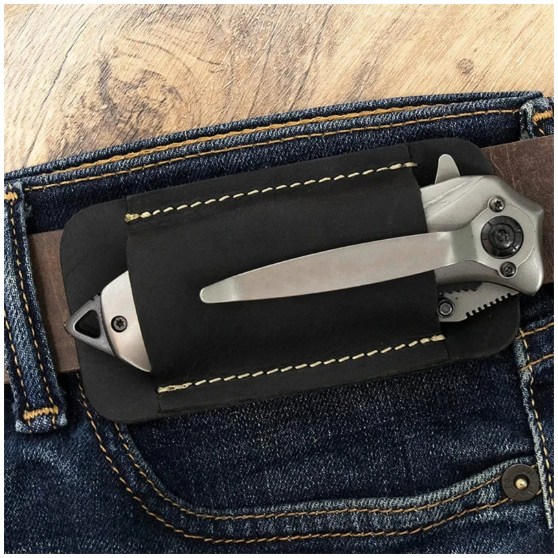 Leather Knives Sheaths EDC Leather Sheath For Folding Knives Carrier Mini Knives Flashlight Leather Holster
Leather Knives Sheaths EDC Leather Sheath For Folding Knives Carrier Mini Knives Flashlight Leather Holster