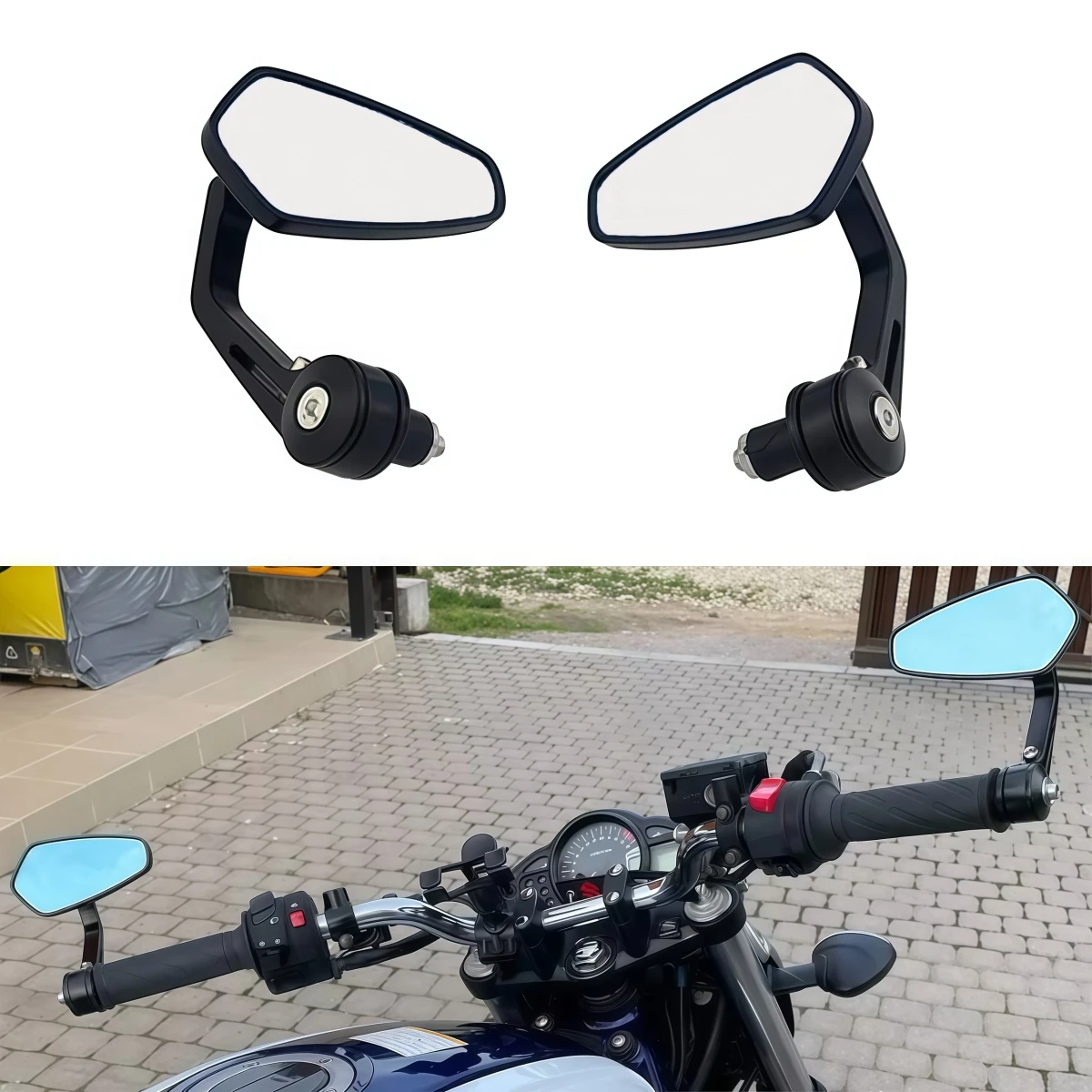 Motorcycle Modified Handlebar End Mirrors 7/ 8inch 22mm Side Rearview Mirrors Cnc Aluminum Alloy Reflectors Handlebar Rearview Mirrors Universal Model
Motorcycle Modified Handlebar End Mirrors 7/ 8inch 22mm Side Rearview Mirrors Cnc Aluminum Alloy Reflectors Handlebar Rearview Mirrors Universal Model