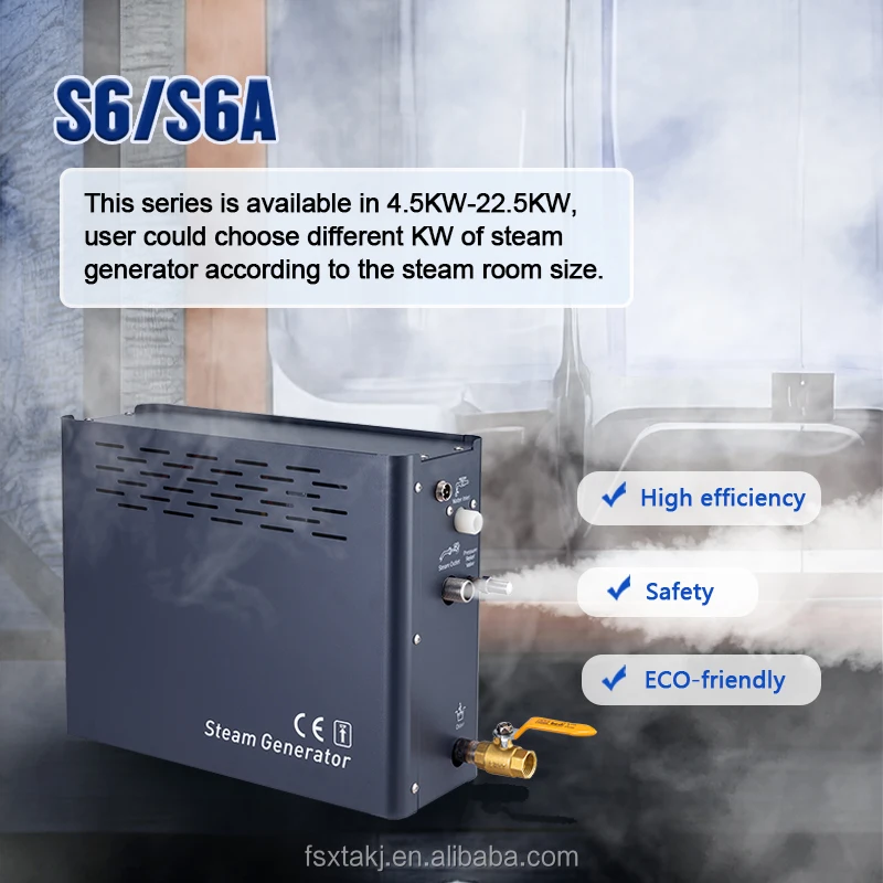 Stepon OEM ODM Manufacturer,4.5KW-22.5KW Gerador De Vapor,High Quality Electric WiFi APP Remote Control Steam Bath Generator
Stepon OEM ODM Manufacturer,4.5KW-22.5KW Gerador De Vapor,High Quality Electric WiFi APP Remote Control Steam Bath Generator