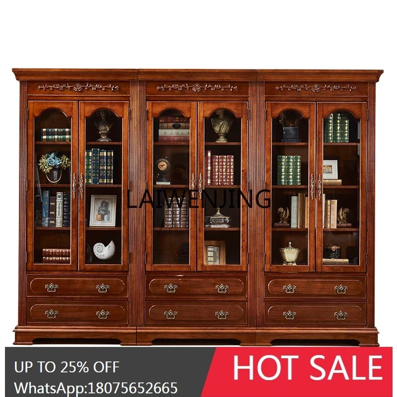 double door solid wood study furniture free combination cabinet European floor display cabinet
double door solid wood study furniture free combination cabinet European floor display cabinet