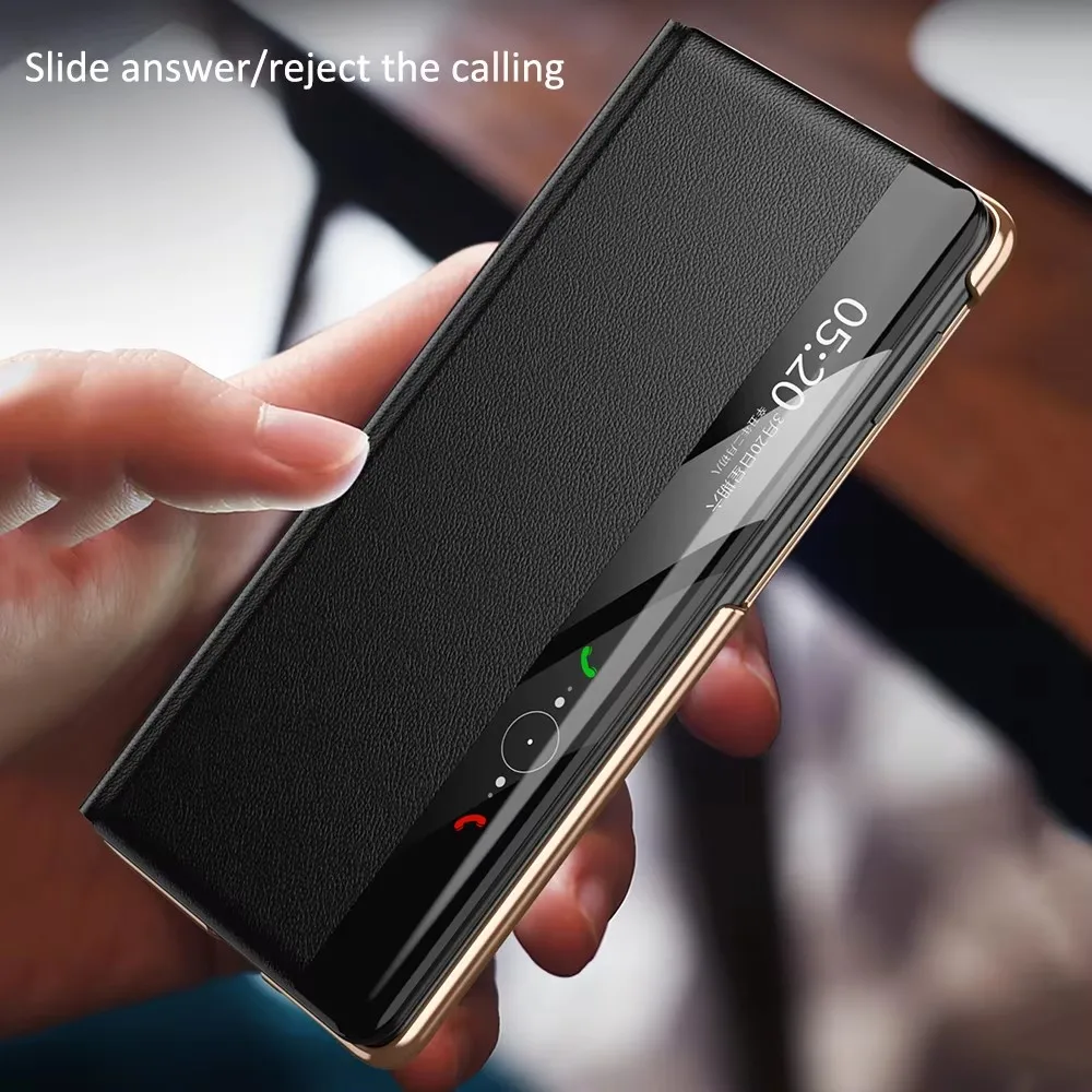 Genuine Real Leather Spring Hinge Case for Huawei Mate X6 X5 X3 Luxury Deluxe Stand Holder Shell High-End Products
Genuine Real Leather Spring Hinge Case for Huawei Mate X6 X5 X3 Luxury Deluxe Stand Holder Shell High-End Products