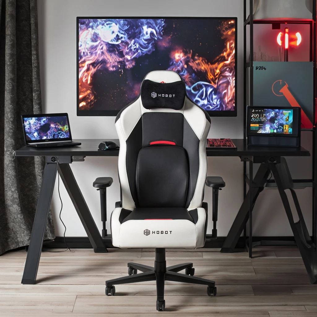 Ergonomic High-Back Gaming Chair Adjustable Lumbar Support Executive Metal Chair
Ergonomic High-Back Gaming Chair Adjustable Lumbar Support Executive Metal Chair