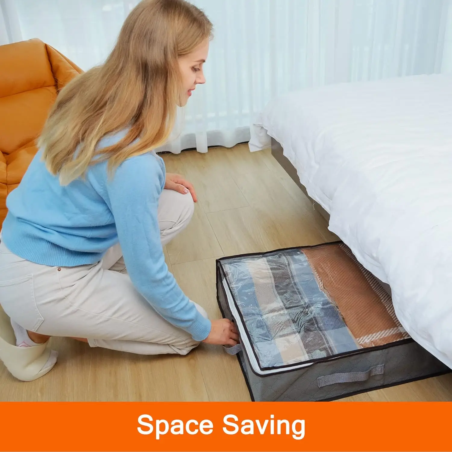 Складные сумки под кроватью, одеяла, одеяла, сумка для хранения, дышащий органайзер на молнии для спальни, прозрачное окно, 4 ручки
Складные сумки под кроватью, одеяла, одеяла, сумка для хранения, дышащий органайзер на молнии для спальни, прозрачное окно, 4 ручки