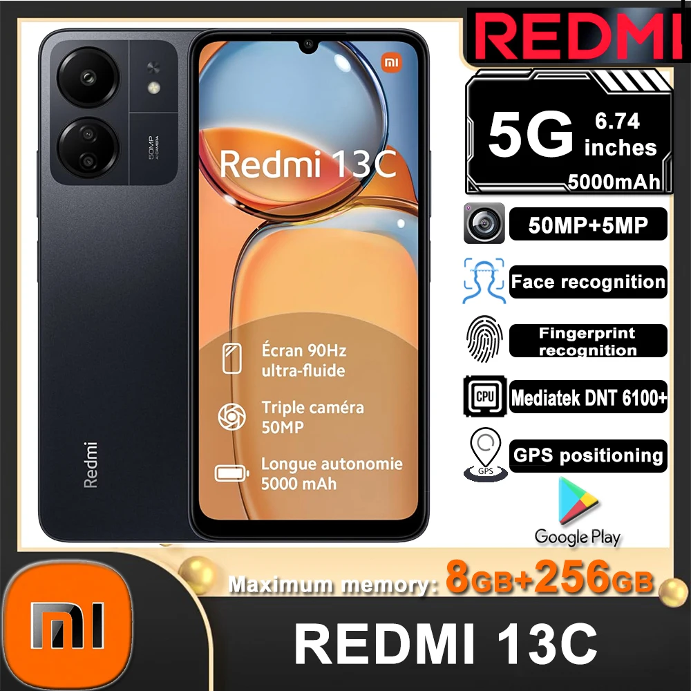 Смартфон Redmi 13C 5G 8 ГБ+256 ГБ, 5000 мАч, Dimensity 6100+, 6.74-дюймовый ультрабольшой дисплей, AI-камера 50 МП+5 МП, зарядка 18 Вт
Смартфон Redmi 13C 5G 8 ГБ+256 ГБ, 5000 мАч, Dimensity 6100+, 6.74-дюймовый ультрабольшой дисплей, AI-камера 50 МП+5 МП, зарядка 18 Вт