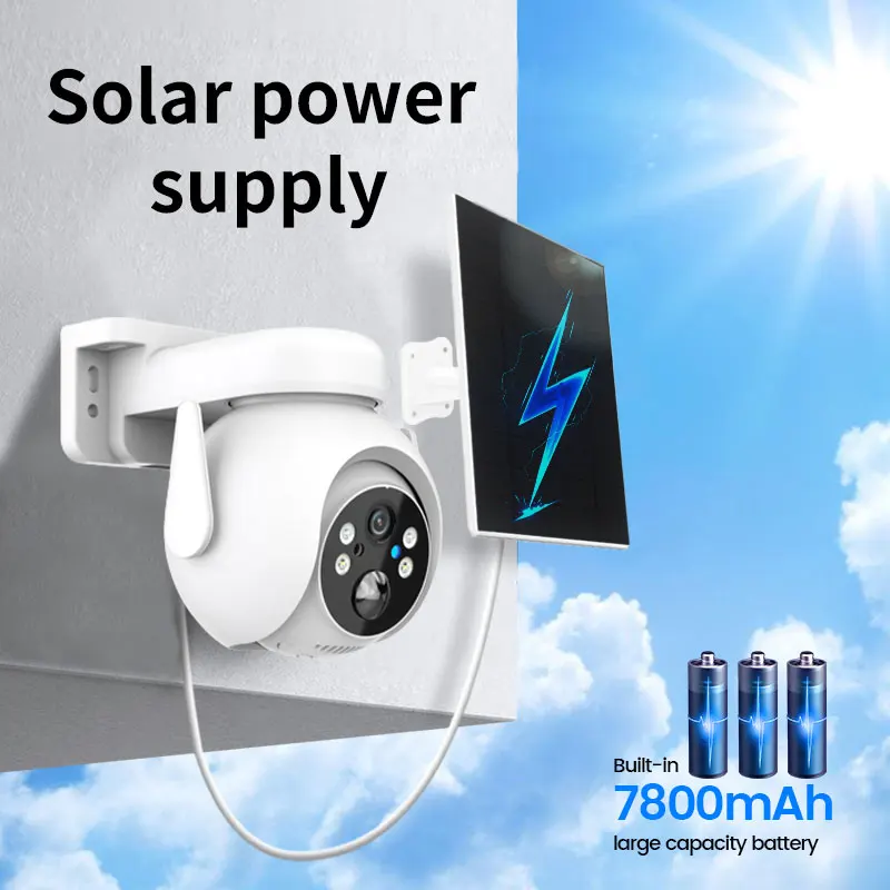 4MP 1440P iCsee APP Solar Power 120Degree Wide Angle WIFI/4G PTZ IP Dome Camera Full Color AI Humanoid Detection Security Monito
4MP 1440P iCsee APP Solar Power 120Degree Wide Angle WIFI/4G PTZ IP Dome Camera Full Color AI Humanoid Detection Security Monito
