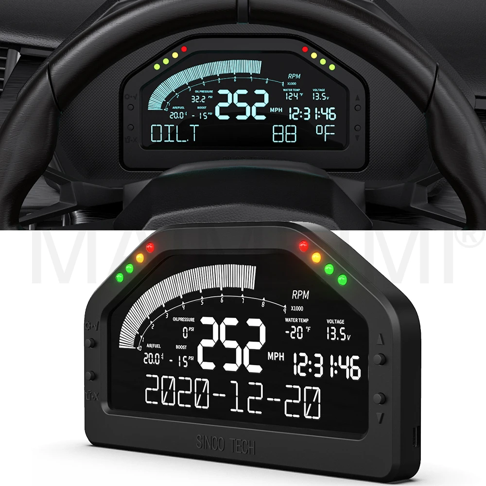 6.5 '' Universal LCD Race Dash Boost AFR EGT Oil Press Water Temp Volt Speedometer RPM ODO 10 in1 Gauge Meter (DO922)
6.5 '' Universal LCD Race Dash Boost AFR EGT Oil Press Water Temp Volt Speedometer RPM ODO 10 in1 Gauge Meter (DO922)