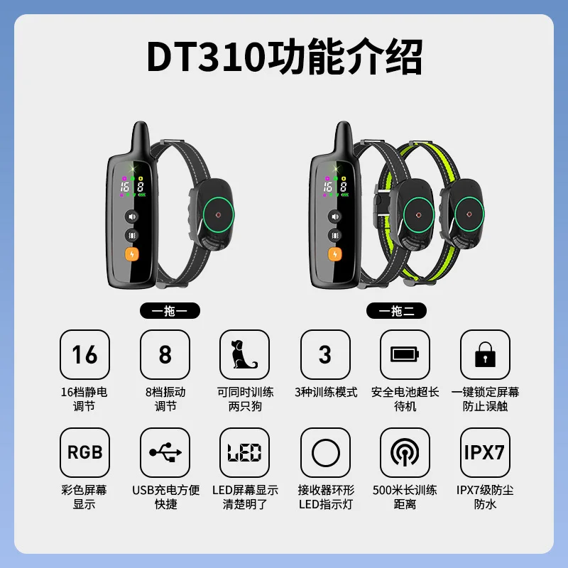 Remote Control Dog Trainer Anti-barking Electric Shock Pet Collar Training Electric Ring Small Dog Bark Stopper
Remote Control Dog Trainer Anti-barking Electric Shock Pet Collar Training Electric Ring Small Dog Bark Stopper
