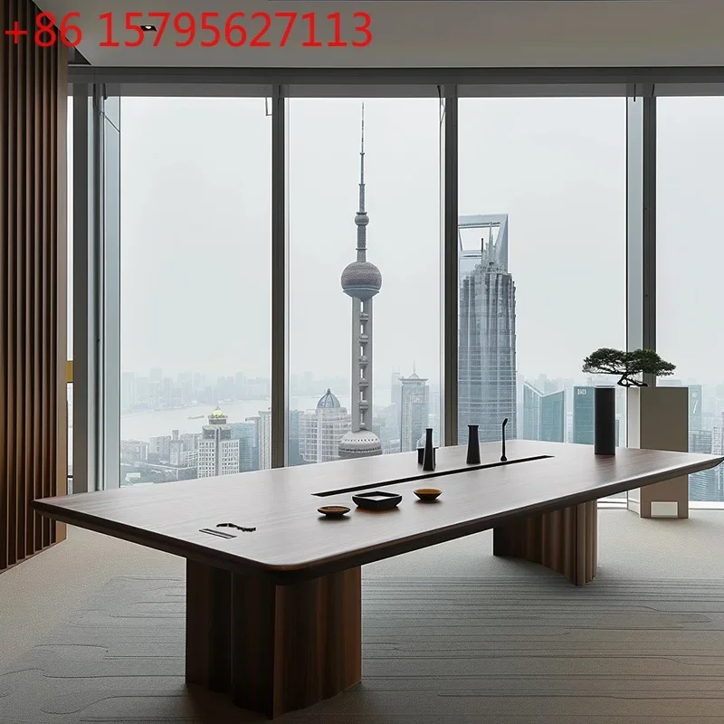 High-end new Chinese style black walnut ash wood atmospheric tea table office hotel homestay villa tea table
High-end new Chinese style black walnut ash wood atmospheric tea table office hotel homestay villa tea table