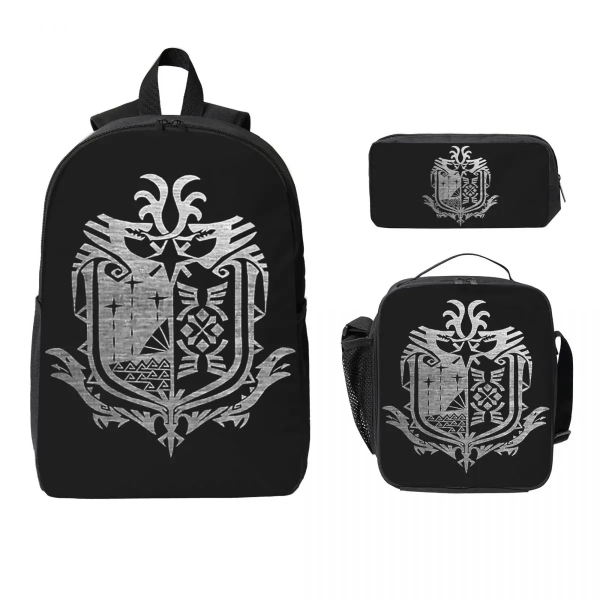 Monster Hunter World Backpack Student BookBag School Bag Laptop Shoulder Bags 3ps Insulated Lunch Bag Pencil Case
Monster Hunter World Backpack Student BookBag School Bag Laptop Shoulder Bags 3ps Insulated Lunch Bag Pencil Case