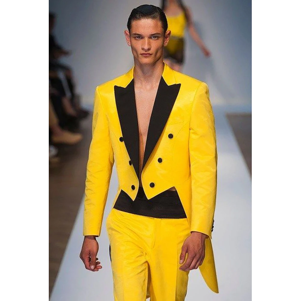 Customized Man Suit Yellow Double-breasted Peaked Lapel Two Pieces(Jacket+Pants) Tuxedo without Vest Set for Formal Occasions
Customized Man Suit Yellow Double-breasted Peaked Lapel Two Pieces(Jacket+Pants) Tuxedo without Vest Set for Formal Occasions