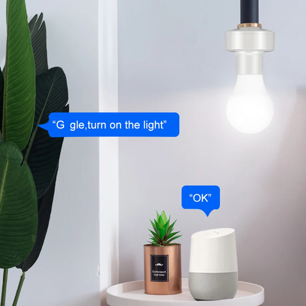 EWeLink Smart Light Bulb Socket E27 Smart Bulb Holder LED Lamp Holder Protocol APP Remote Control Bluetooth-compatible
EWeLink Smart Light Bulb Socket E27 Smart Bulb Holder LED Lamp Holder Protocol APP Remote Control Bluetooth-compatible