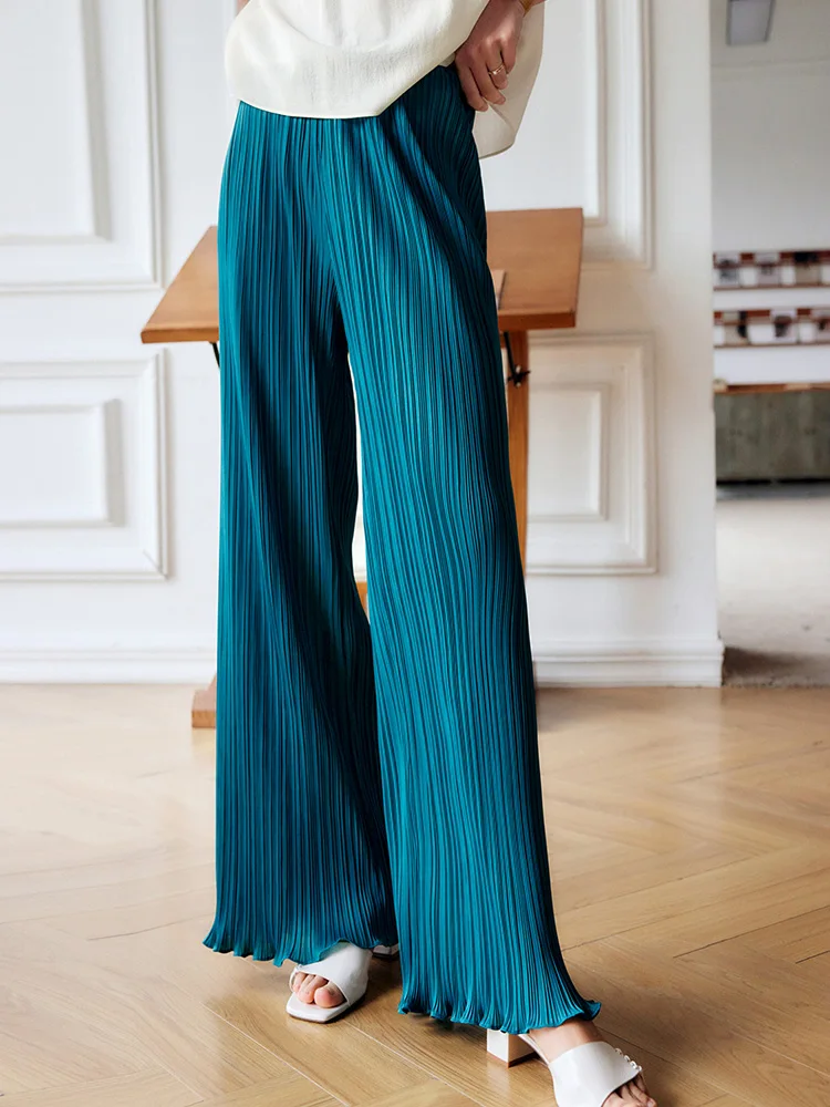 OLrain Wide Leg Casual Pants Women Summer 2025 High Waist Fashion Straight Loose Pleated Long Pants Female Trousers O22XK01059
OLrain Wide Leg Casual Pants Women Summer 2025 High Waist Fashion Straight Loose Pleated Long Pants Female Trousers O22XK01059