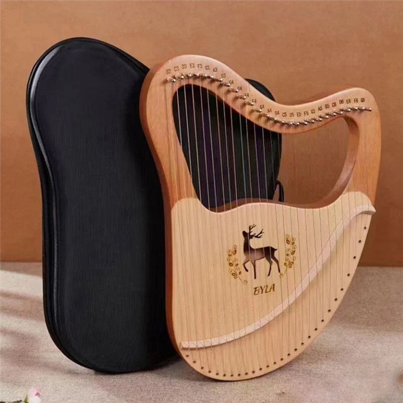 SYDS Lyre Harp High Quality Lyre Harp Solid Wood Mahogany Lyre Harp Instrument With Case Box Spare Strings
SYDS Lyre Harp High Quality Lyre Harp Solid Wood Mahogany Lyre Harp Instrument With Case Box Spare Strings