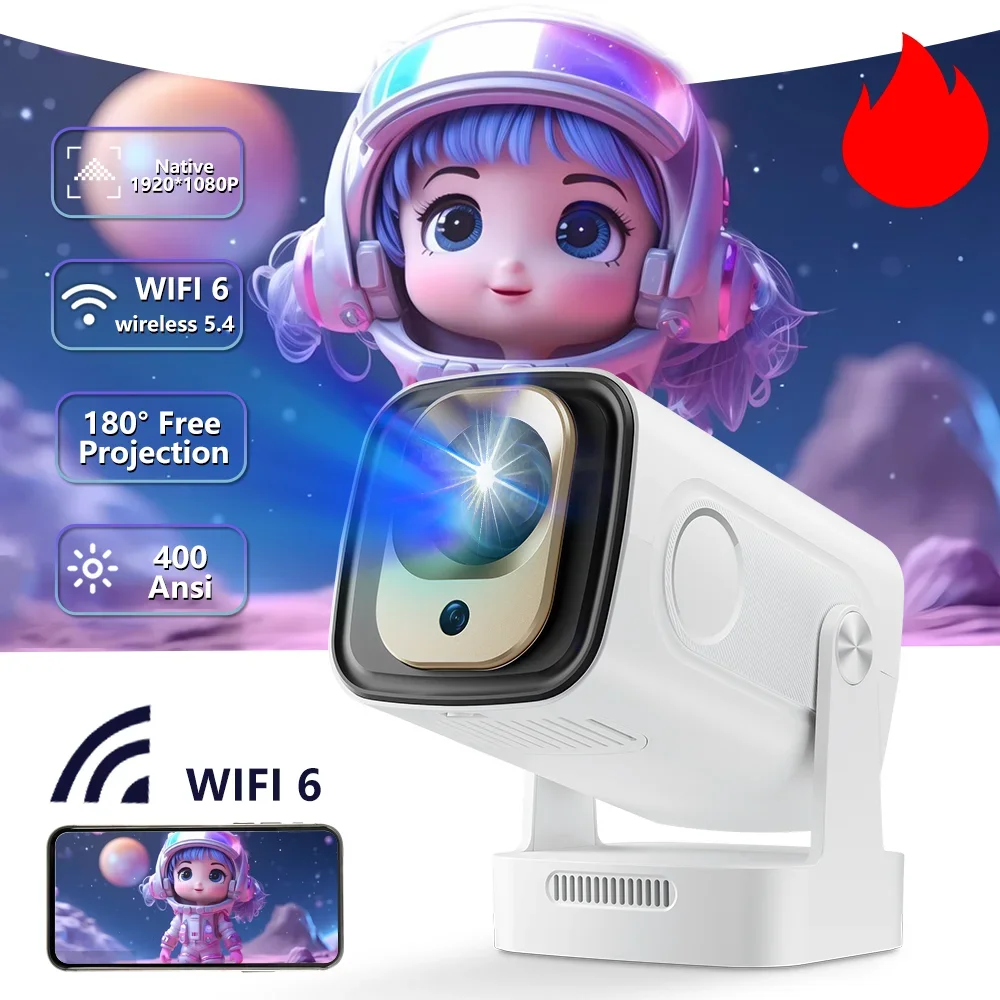Ultra Shortthrow 4K Native 1080P Android 11 Projector 400ANSI HY260PRO Wifi6 BT5.4 Home Cinema Office Portable Projector Casting
Ultra Shortthrow 4K Native 1080P Android 11 Projector 400ANSI HY260PRO Wifi6 BT5.4 Home Cinema Office Portable Projector Casting