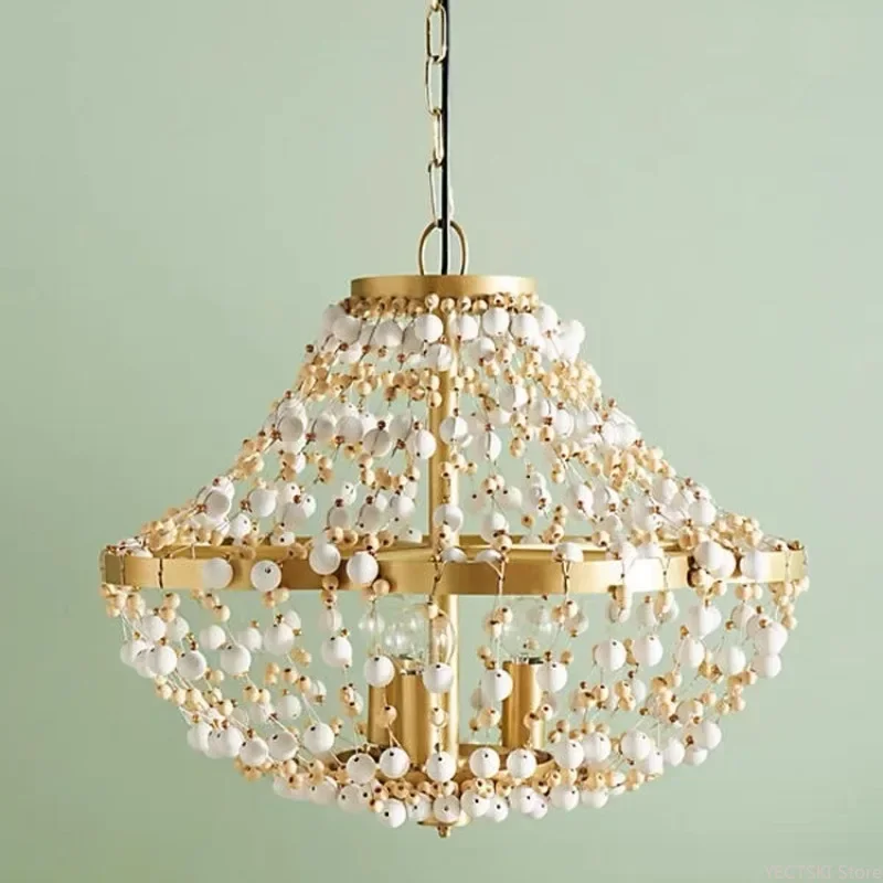 GHEUVNJ American retro bedroom dining room pendant light creative study wood bead coffee shop light French countryside living r
GHEUVNJ American retro bedroom dining room pendant light creative study wood bead coffee shop light French countryside living r