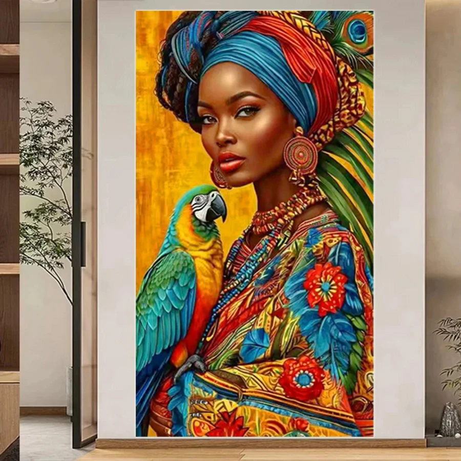 5D DIY Diamond Embroidery Picture African Woman Parrot Diamond Painting Kits 2025 New Collection Cross Stitch Mosaic Wall Art
5D DIY Diamond Embroidery Picture African Woman Parrot Diamond Painting Kits 2025 New Collection Cross Stitch Mosaic Wall Art