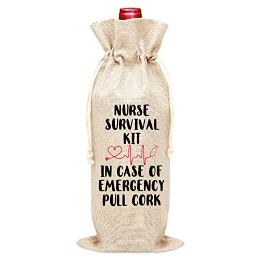 Nurse Wine Bag, Gift Bag For Nurse Appreciation, Graduation, Birthday, Colleague, Friends, 1 Pc Wine Bottle Cover Gift Bag HC02
Nurse Wine Bag, Gift Bag For Nurse Appreciation, Graduation, Birthday, Colleague, Friends, 1 Pc Wine Bottle Cover Gift Bag HC02