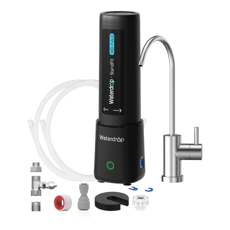 Waterdrop 10UB PRO Under Sink Water Filter, No Drilling Required, Time Reminder, with Brushed Nickel Faucet, 11000 Gallons
Waterdrop 10UB PRO Under Sink Water Filter, No Drilling Required, Time Reminder, with Brushed Nickel Faucet, 11000 Gallons