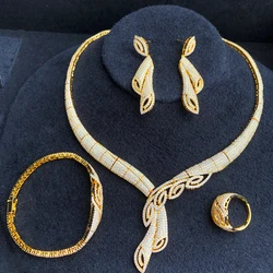 GODKI Jimbora Refined Elegant Bridal Wedding 4 PCS Naija Jewelry Sets Bride Cubic Zirconia Necklace Bangle Earrings Ring set GODKI Jimbora Refined Elegant Bridal Wedding 4 PCS Naija Jewelry Sets Bride Cubic Zirconia Necklace Bangle Earrings Ring set