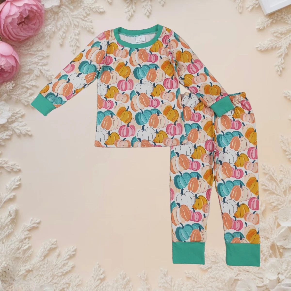 Hot Sale Kids Pajamas Set Pumpkin Print Long Sleeve Sleepwear for Girls Toddler Children Soft Cotton Nightwear Autumn Homewear
Hot Sale Kids Pajamas Set Pumpkin Print Long Sleeve Sleepwear for Girls Toddler Children Soft Cotton Nightwear Autumn Homewear