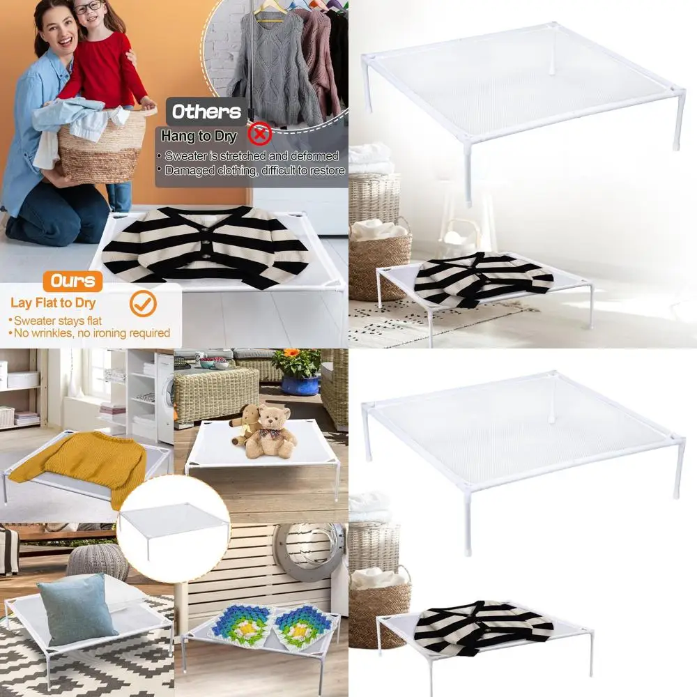 Прочная штабелируемая сетчатая сушилка с противоскользящим покрытием для эффективной сушки свитера, носков и игрушек
Прочная штабелируемая сетчатая сушилка с противоскользящим покрытием для эффективной сушки свитера, носков и игрушек