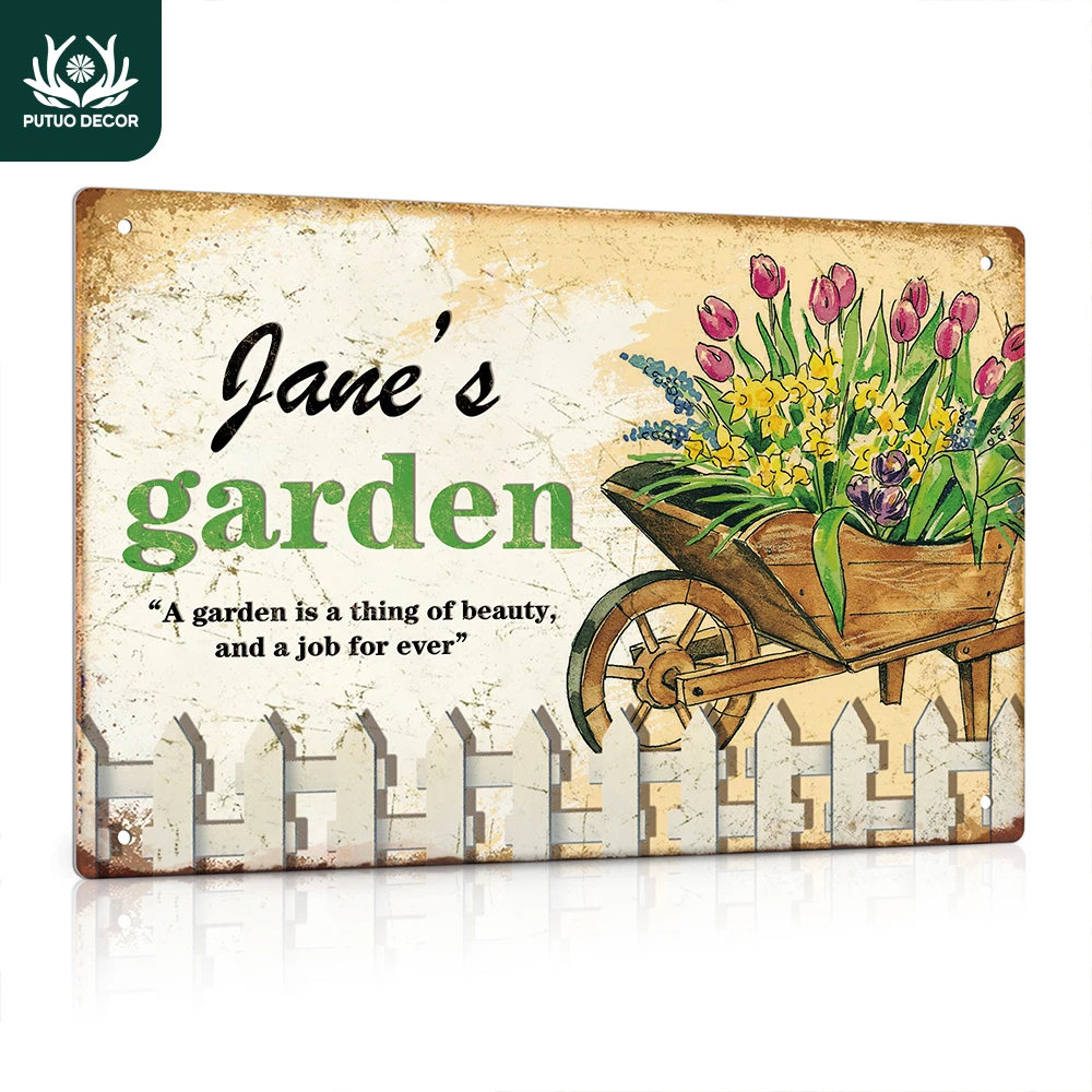 Putuo Decor Custom Metal Sign, Your Text Garden a Garden Is a Thing of Beauty, Wall Art Decoration for Home Garden Farmhouse
Putuo Decor Custom Metal Sign, Your Text Garden a Garden Is a Thing of Beauty, Wall Art Decoration for Home Garden Farmhouse