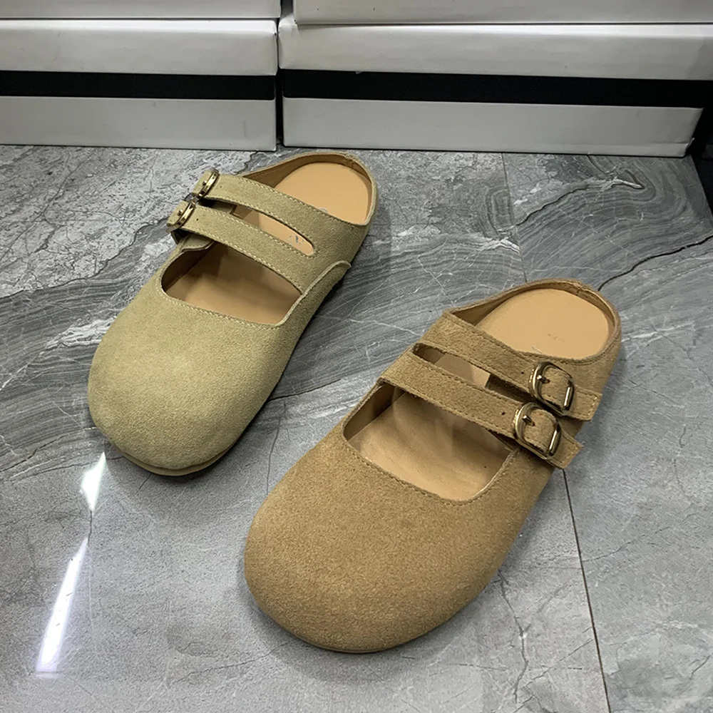 Summer Women Slippers Plus Size Casual Flat Sandals Antislip Outdoor Half Slippers Fashion Women Shoes Leather Shoes
Summer Women Slippers Plus Size Casual Flat Sandals Antislip Outdoor Half Slippers Fashion Women Shoes Leather Shoes