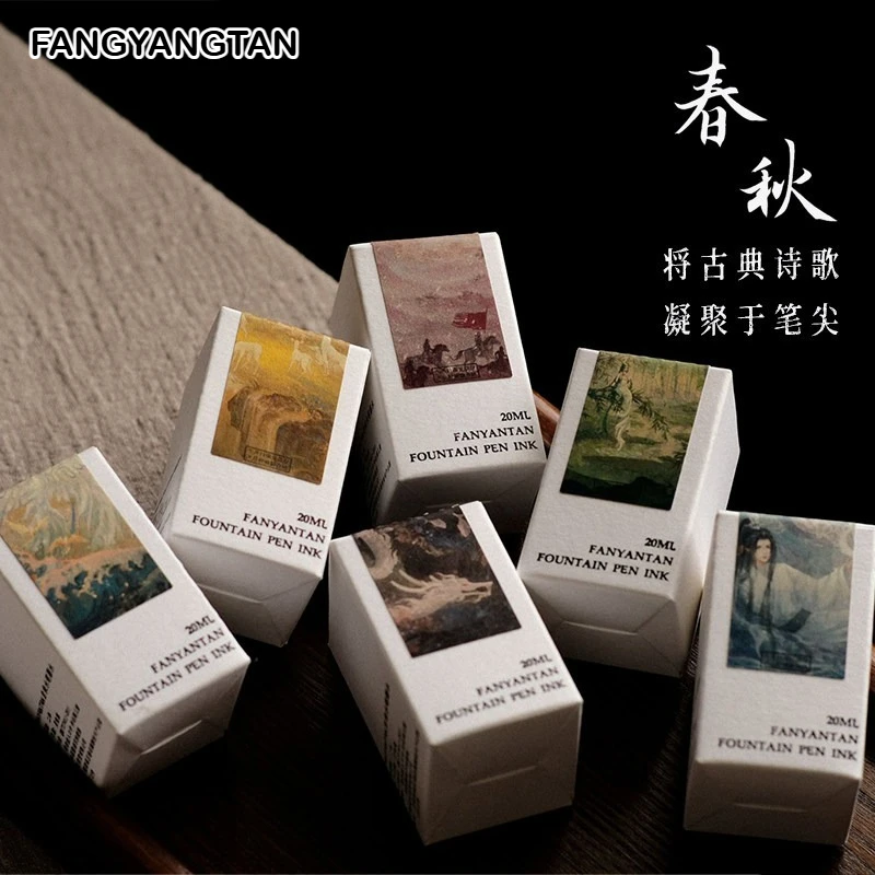 FANGYANGTAN 49 Colors 50/20ml Sheen Fountain Pen Ink Non-Carbon Spring and Autumn Series for Glass Dip Pen School Supplies
FANGYANGTAN 49 Colors 50/20ml Sheen Fountain Pen Ink Non-Carbon Spring and Autumn Series for Glass Dip Pen School Supplies