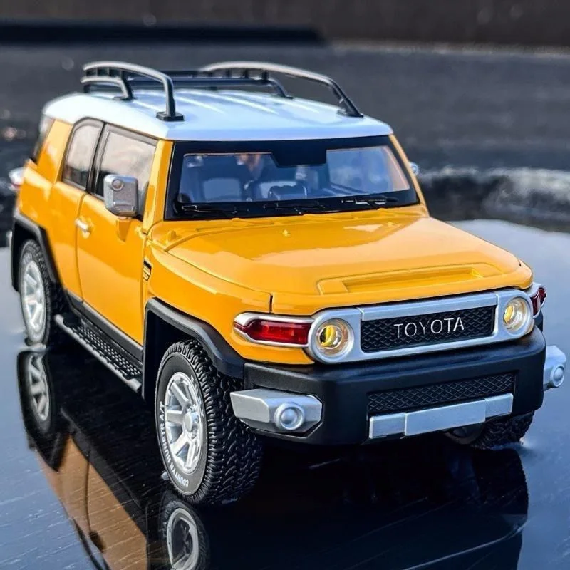 Модель автомобиля Toyota FJ Cruiser SUV из сплава, модель автомобиля из металлического сплава, модель внедорожника, имитация звука, детские игрушки, подарок, 1/24 
Модель автомобиля Toyota FJ Cruiser SUV из сплава, модель автомобиля из металлического сплава, модель внедорожника, имитация звука, детские игрушки, подарок, 1/24