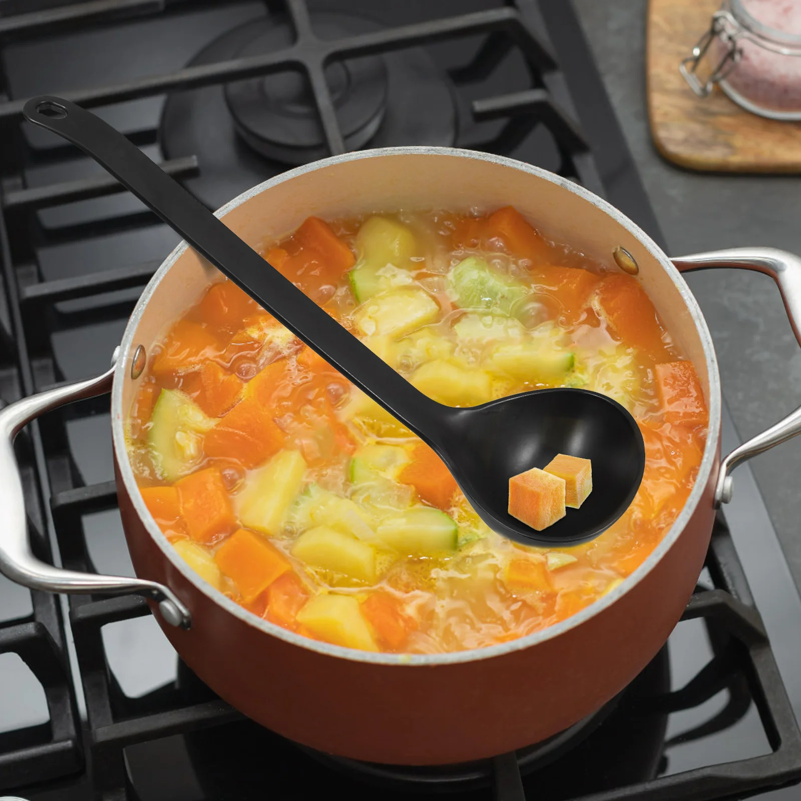 Non-Stick Deep Head Soup Spoon Heat Resistant Unbreakable Rice Paddle Porridge Serving Spoon Black Kitchen Cooking Utensil
Non-Stick Deep Head Soup Spoon Heat Resistant Unbreakable Rice Paddle Porridge Serving Spoon Black Kitchen Cooking Utensil